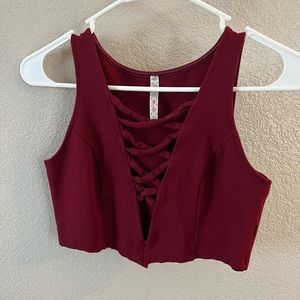 Cross Cross Front Crop Top